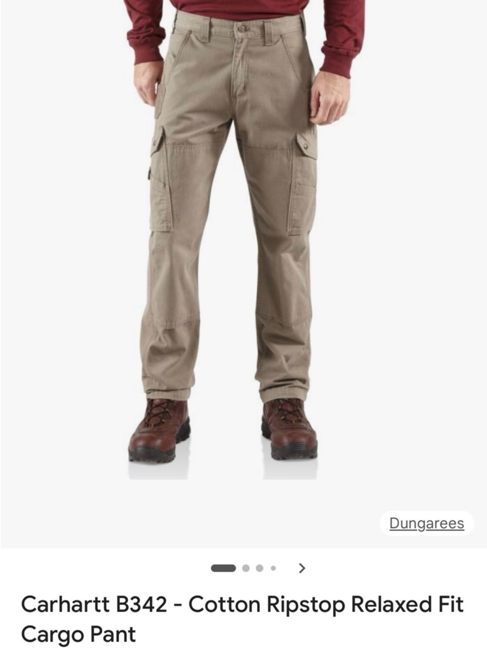 Carhartt Tan Utility Work Pants